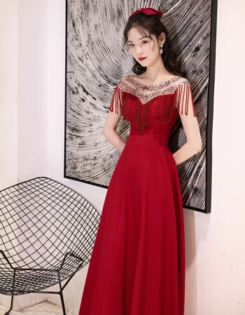 Leiji red evening dress